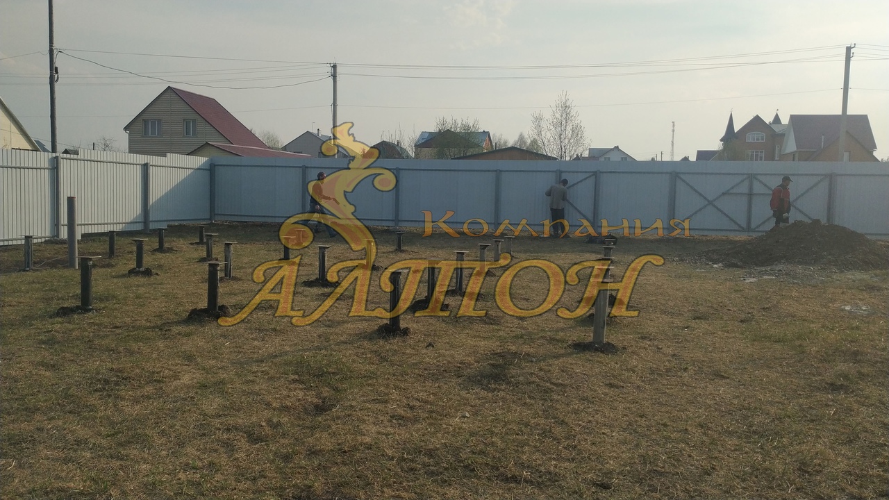 Гидроизоляция свайно-винтового фундамента.