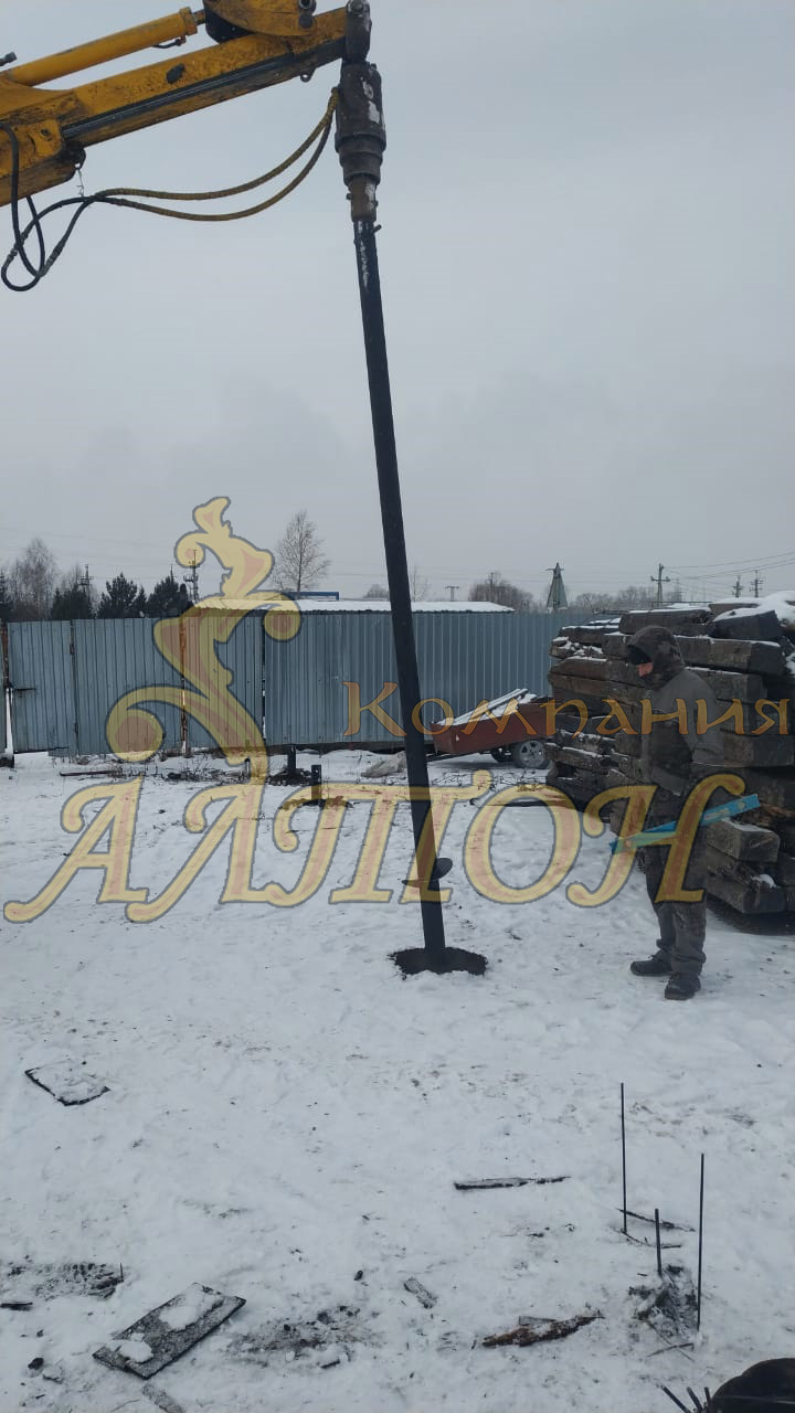 Винтовые сваи промышленного назначения.