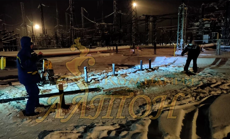Изготовление и Монтаж винтовых свай под производственное помещение. Анжеро-Судженская подстанция.
