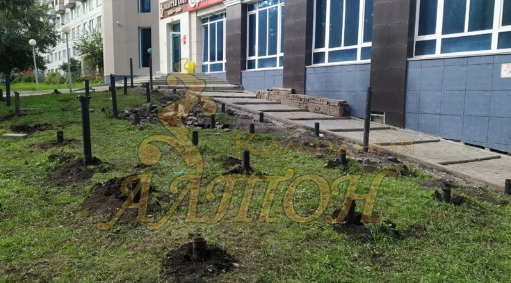 Изготовление и Монтаж винтовых свай под Магазин. пр. Ленина